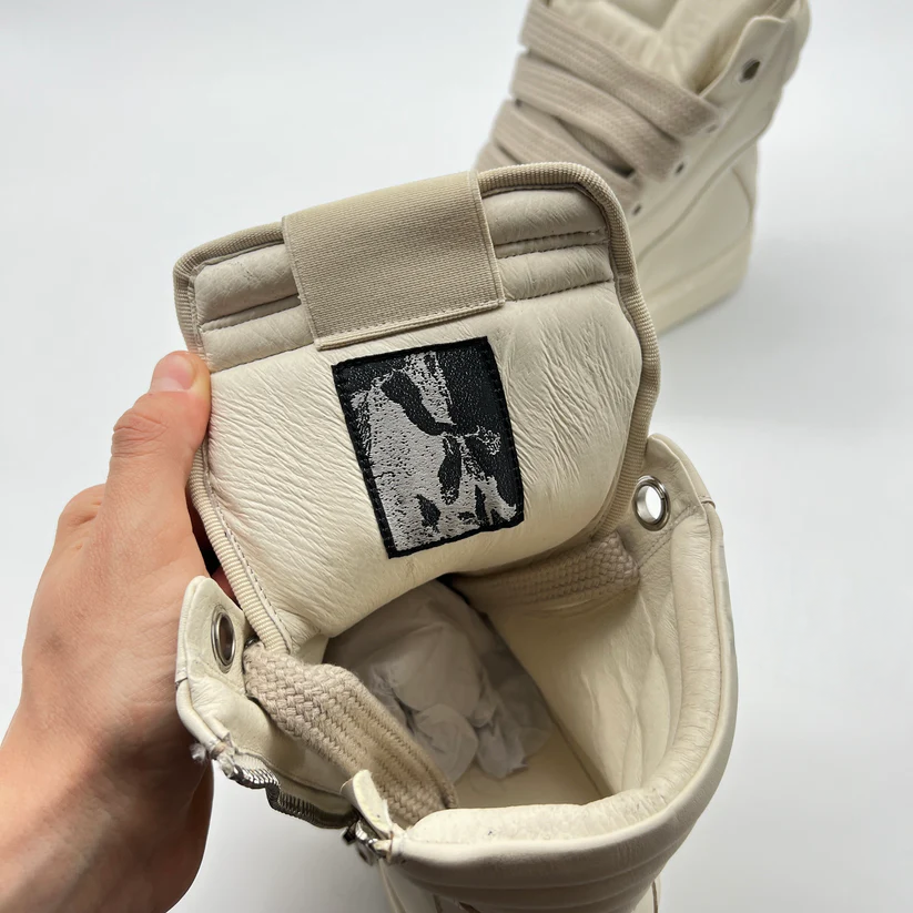 Rick Owens Geobaskets White Jumbo Lace