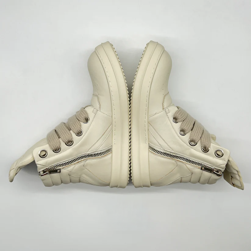 Rick Owens Geobaskets White Jumbo Lace