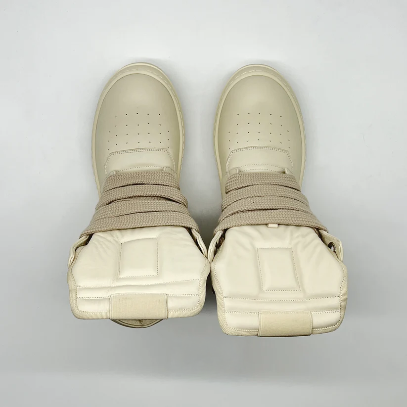 Rick Owens Geobaskets White Jumbo Lace